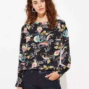 LOFT Floral Blouse NWT